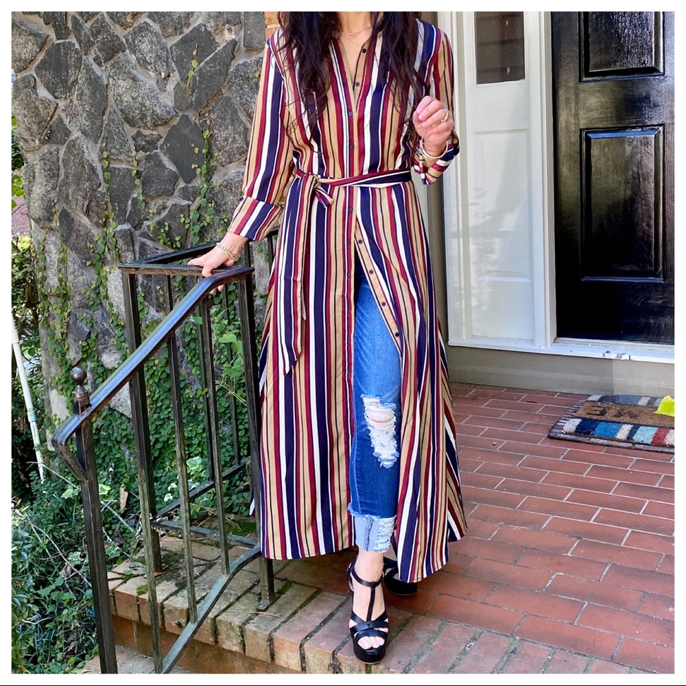 Boho Chic Gorgeous open Shirt duster Dress - Picture 10 of 13